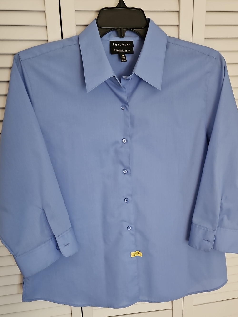 FOXCROFT WRINKLE FREE BUTTON FRONT BLOUSE SZ 18